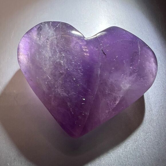 Amethyst Crystal‎ Heart Carving (8) - Picture 7 of 12